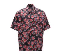 Moncler - Camisa Azul y Roja con Estampado de Corazones - Shirts - Hombre - Multicolor - S -