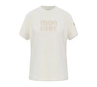 Moncler - Camiseta con logo - Tops - Mujer - Blanco - S -