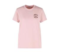 Moncler - Camiseta con parche del logo - Tops - Mujer - Rosa - S -