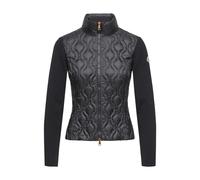 Moncler - Cárdigan con cremallera y acolchado ondulado - Jackets - Mujer - Azul - M -