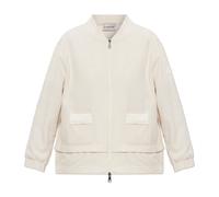 Moncler - Cárdigan con mezcla de materiales - Knitwear - Mujer - Beige - M -