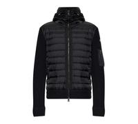 Moncler - Cárdigan con plumas delante - Knitwear - Hombre - Negro - XL -