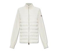 Moncler - Cárdigan con Relleno de Plumón - Knitwear - Mujer - Blanco - S -