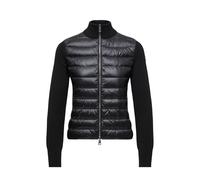 Moncler - Cárdigan de punto con cremallera y acolchado - Jackets - Mujer - Negro - L -
