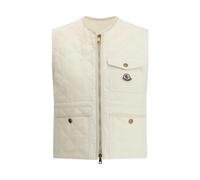 Moncler - Chaleco Acolchado con Bolsillos de Parche - Jackets - Mujer - Beige - L -