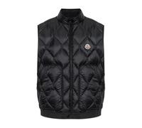Moncler - Chaleco acolchado con parche de logo - Jackets - Hombre - Negro - 2XL -
