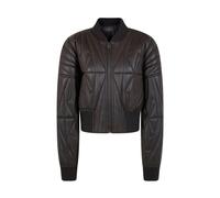 Moncler - Chaqueta Bomber de Cuero Geocamo - Jackets - Mujer - Gris - S -