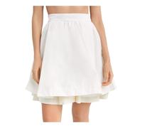 Moncler - Falda Clásica Doble Capa - Skirts - Mujer - Blanco - S -