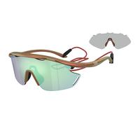 Moncler Hombre Moncler Q74002 6290MA Gafas de sol Inyectado Rojo Rosa Geométrico Normal
