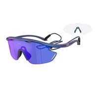 Moncler Hombre Moncler Q74002 6291B2 Gafas de sol Inyectado Azul Azul Geométrico Normal