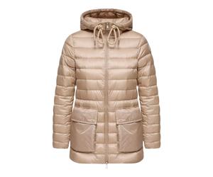 Moncler - Jasmin Short Down Jacket - Coats - Mujer - Beige - S -