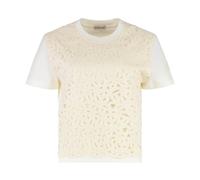 Moncler - Lace T-Shirt - Tops - Mujer - Beige - M -