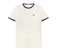 Moncler - Logo T-Shirt - Tops - Mujer - Beige - S -