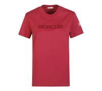 Moncler - Logo T-Shirt - Tops - Mujer - Rojo - L -