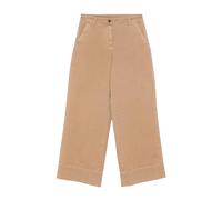 Moncler - Pantalones Anchos de Algodón - Trousers - Mujer - Beige - S -