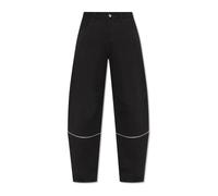 Moncler - Pantalones Anchos - Trousers - Mujer - Negro - S -