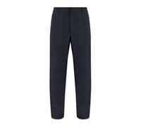 Moncler - Pantalones Técnicos de Lino con Parche del Logo - Trousers - Hombre - Azul - XL -