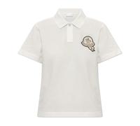 Moncler - Polo con parche de logo - Tops - Mujer - Blanco - S -