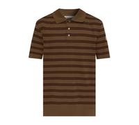 Moncler - Polo con parche del logo - Tops - Hombre - Marrón - S -