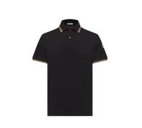 Moncler - Polo con parche del logo - Tops - Hombre - Negro - S -