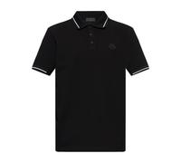 Moncler - Polo de Algodón con Parche del Logo - Tops - Hombre - Negro - S -