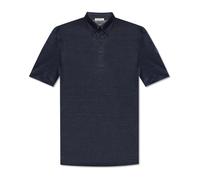 Moncler - Polo de lino - Tops - Hombre - Azul - M -