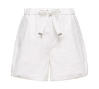 Moncler - Sangallo & Cotton Poplin Shorts - Shorts - Mujer - Blanco - S -