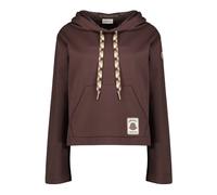 Moncler - Sudadera con cordones de contraste - Sweatshirts & Hoodies - Mujer - Marrón - M -