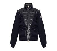Moncler - Sudadera con cremallera acolchada - Sweatshirts & Hoodies - Mujer - Azul - S -