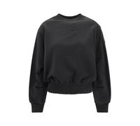 Moncler - Sudadera con cuello redondo acanalado - Sweatshirts & Hoodies - Mujer - Negro - S -