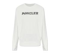 Moncler - Sudadera con Logo Bordado - Sweatshirts & Hoodies - Hombre - Blanco - 2XL -