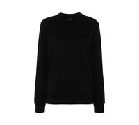 Moncler - Sudadera con Placa del Logo - Sweatshirts & Hoodies - Mujer - Negro - L -