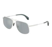 Moncler Unisex Moncler ME4014 VITESSA 10046G Gafas de sol Acero Plata Azul Piloto Normal
