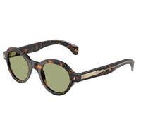 Moncler Unisex Moncler ME6003 RONDOSA 300682 Gafas de sol Acetato Tortuga Verde Redonda Normal