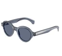 Moncler Unisex Sunglass ME6003 Rondosa - Color del Marco: Azul Transparente Brillante, Color de la Lente: Azul