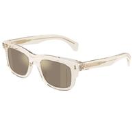 Moncler Unisex Moncler ME6004 CLARO 30035A Gafas de sol Acetato Blanco Marrón Cuadrada Espejo