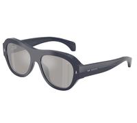 Moncler Unisex Moncler ME6015U ELEVANE 30206G Gafas de sol Acetato Azul Plata Geométrico Normal