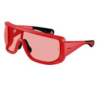 Moncler Unisex Moncler ME8003 SNOWSEEKER 501784 Gafas de sol Inyectado Rojo Rojo Cuadrada Normal