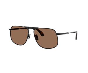 Moncler Unisex Sunglass ME4014 Vitessa - Color del Marco: Negro Mate, Color de la Lente: Marrón liso