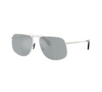 Moncler Unisex Sunglass ME4014 Vitessa - Color del Marco: Plata Mate, Color de la Lente: Espejo azul