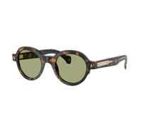 Moncler Unisex Sunglass ME6003 Rondosa - Color del Marco: Marrón verde Habana, Color de la Lente: Verde