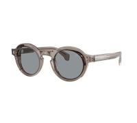 Moncler Unisex Sunglass ME6012 AURONE - Color del Marco: Verde brillante transparente, Color de la Lente: Gris liso