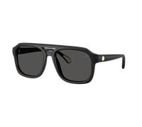 Moncler Unisex Sunglass ME6024 VANTOS - Color del Marco: Negro Mate, Color de la Lente: Gris oscuro liso