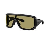 Moncler Unisex Sunglass ME8003 Snowseeker - Color del Marco: Negro Mate, Color de la Lente: Verde