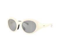 Moncler Unisex Sunglass ME8005 Futuro - Color del Marco: Mantequilla mate, Color de la Lente: Espejo transparente y plateado