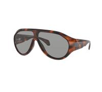 Moncler Unisex Sunglass ME8009U BOMBOLLE - Color del Marco: Habana Brillante, Color de la Lente: Gris claro liso