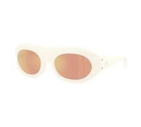 Moncler Unisex Sunglass Ramillon - Color del Marco: Vainilla mate, Color de la Lente: Marrón Espejado Oro