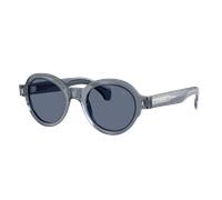Moncler Unisex Sunglass Rondosa - Color del Marco: Azul Transparente Brillante, Color de la Lente: Azul