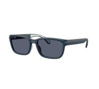 Moncler Unisex Sunglass Slicka - Color del Marco: Azul Mate, Color de la Lente: Polarizadas azul oscuro