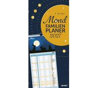 Mond-Familienplaner 2027: Einzigartige romantische Motive - Der Terminplaner für die ganze Familie - Wandkalender 22,4 x 48,5 cm
